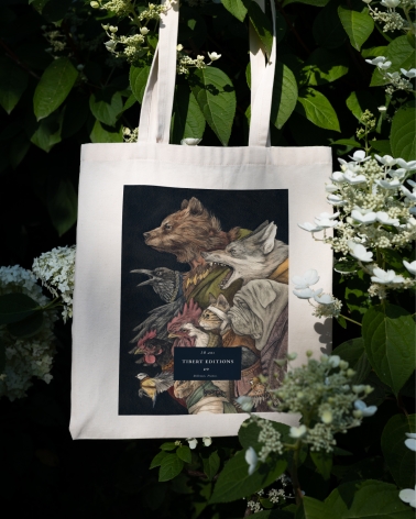 Tote-bag 10 ans de Tibert, illustration d'Adeline Martin