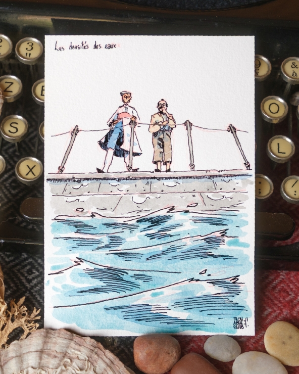 Illustration Originale de Thomas Vernus pour 20 000 Lieues sous les Mers de Jules Verne.