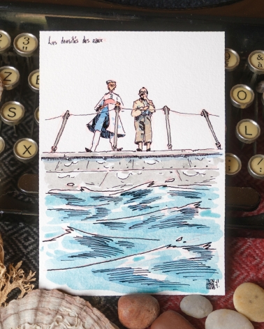 Illustration Originale de Thomas Vernus pour 20 000 Lieues sous les Mers de Jules Verne.
