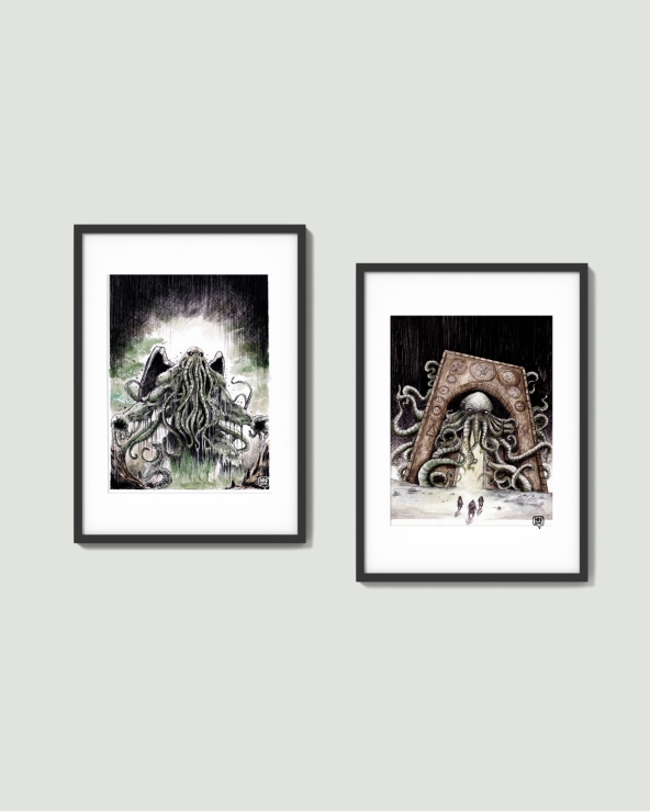 Duo d'illustrations L'Appel de CRhulhu