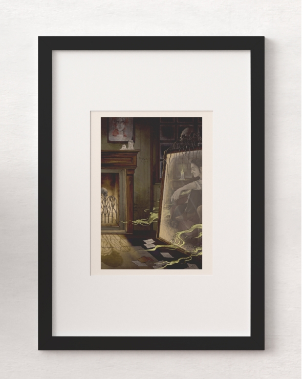 Duo d'illustrations Dr Jekyll et Mr Hyde.