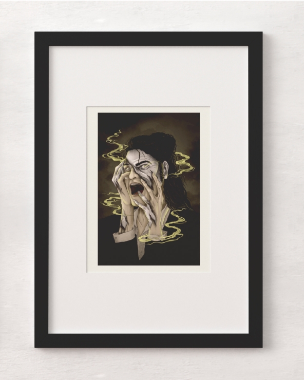 Duo d'illustrations Dr Jekyll et Mr Hyde.