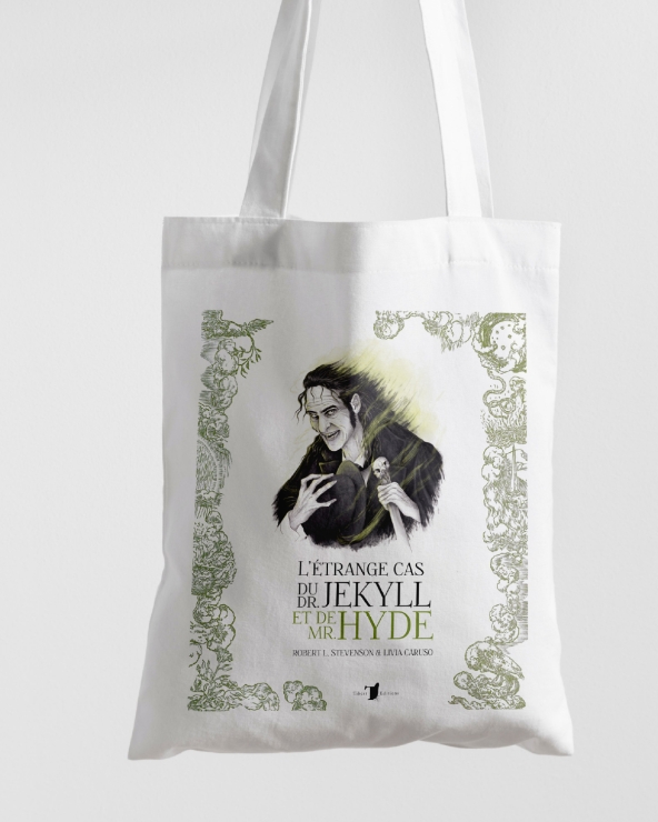 Tote-bag Dr Jekyll et Mr Hyde de Livia Caruso