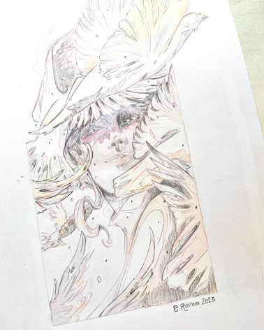 Illustration Originale d'Elsa Roman pour Daisy Miller - Audace et innocence