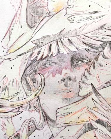 Illustration Originale d'Elsa Roman pour Daisy Miller - Audace et innocence