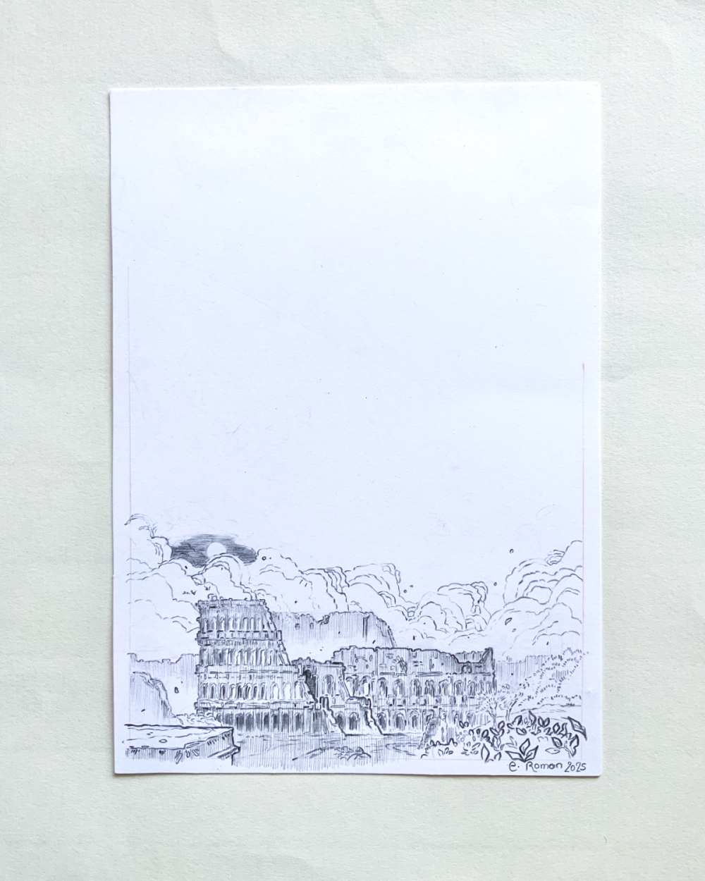 Illustration Originale d'Elsa Roman pour Daisy Miller - Le Colisee