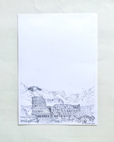 Illustration Originale d'Elsa Roman pour Daisy Miller - Le Colisee