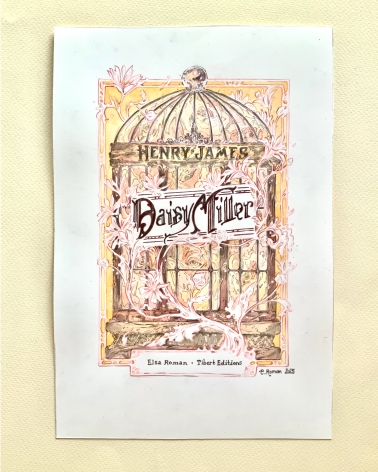 Illustration Originale d'Elsa Roman pour Daisy Miller - Jeunesse et antiquité