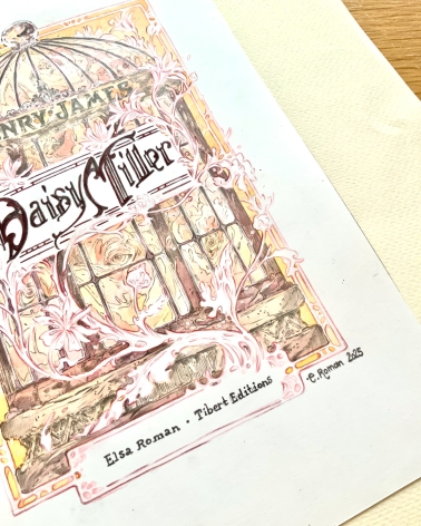 Illustration Originale d'Elsa Roman pour Daisy Miller - Jeunesse et antiquité