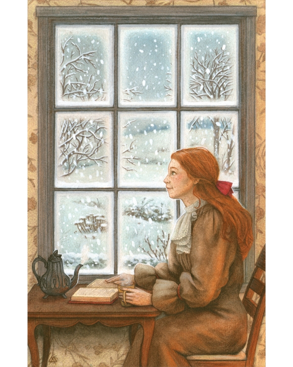 Duo d'illustrations Anne de Green Gables.