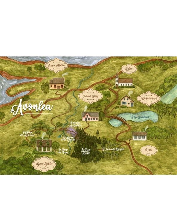 ENSEMBLE D'AFFICHES ANNE DE GREEN GABLES