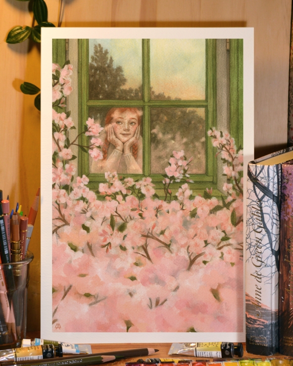 Illustration Originale d'Adeline Martin pour Anne de Green Gables