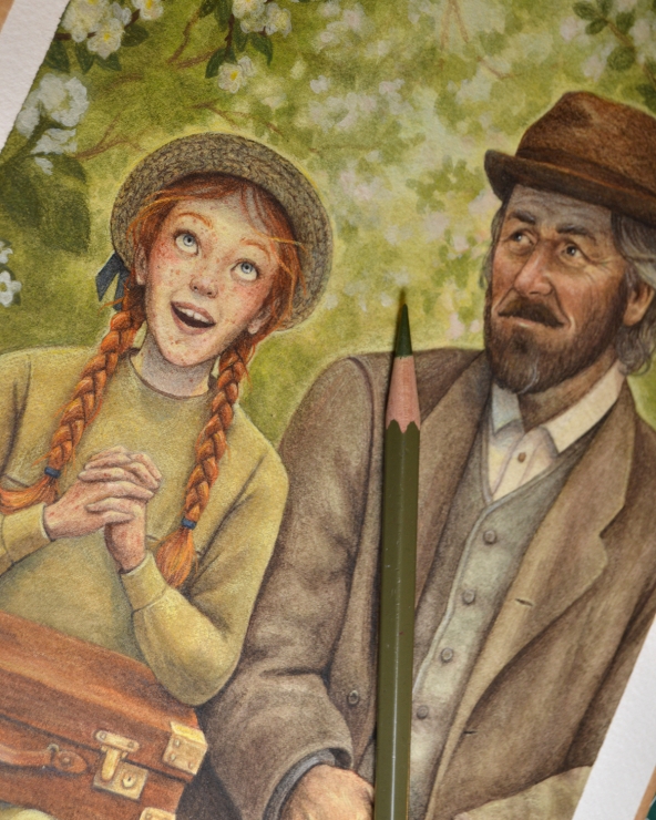 Illustration Originale d'Adeline Martin pour Anne de Green Gables