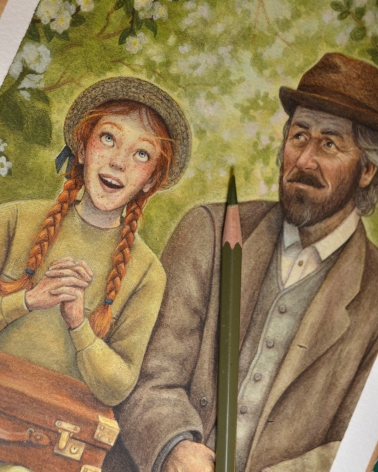 Illustration Originale d'Adeline Martin pour Anne de Green Gables