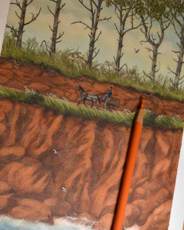 Illustration Originale d'Adeline Martin pour Anne de Green Gables