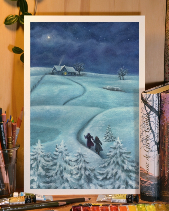 Illustration Originale d'Adeline Martin pour Anne de Green Gables