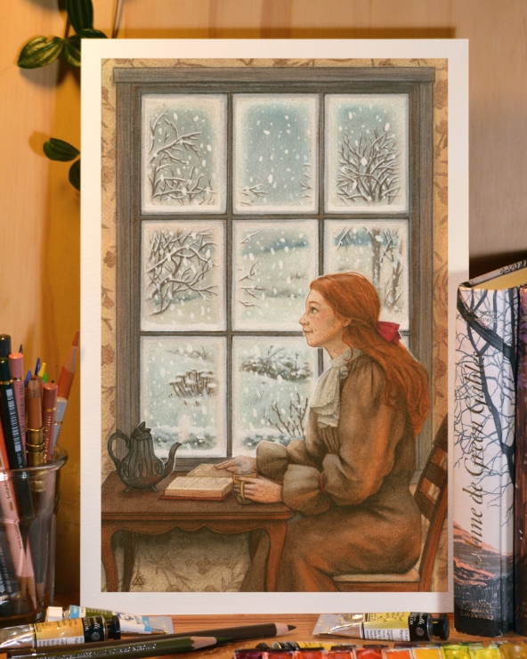 Illustration Originale d'Adeline Martin pour Anne de Green Gables