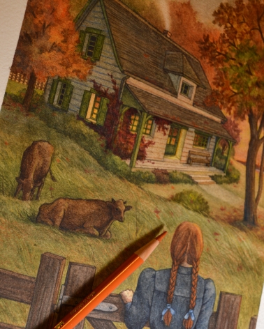Illustration Originale d'Adeline Martin pour Anne de Green Gables
