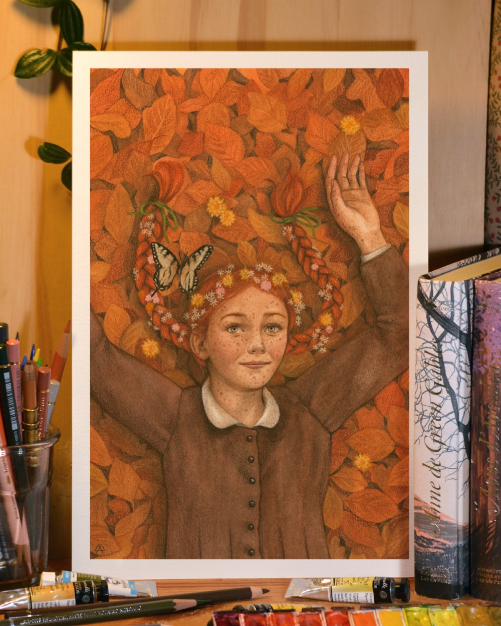 Illustration Originale d'Adeline Martin pour Anne de Green Gables