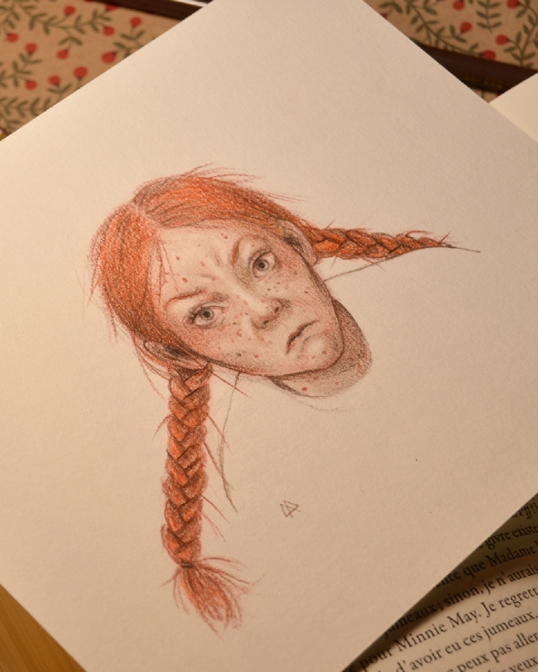 Illustration Originale d'Adeline Martin pour Anne de Green Gables