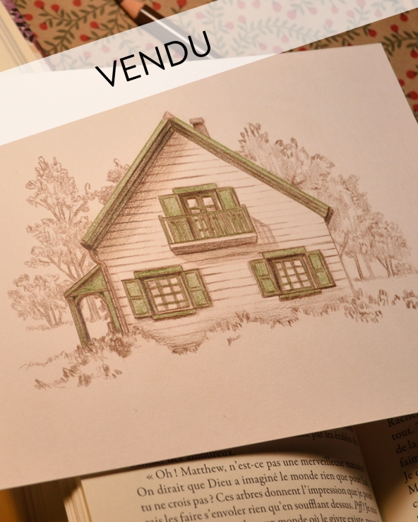 Illustration Originale d'Adeline Martin pour Anne de Green Gables