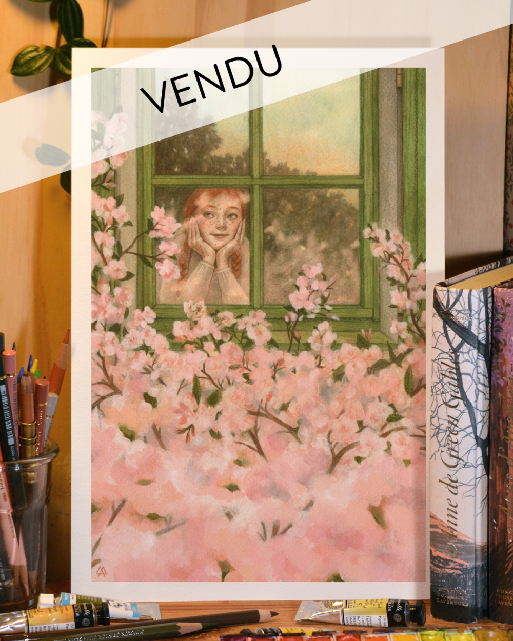 Illustration Originale d'Adeline Martin pour Anne de Green Gables