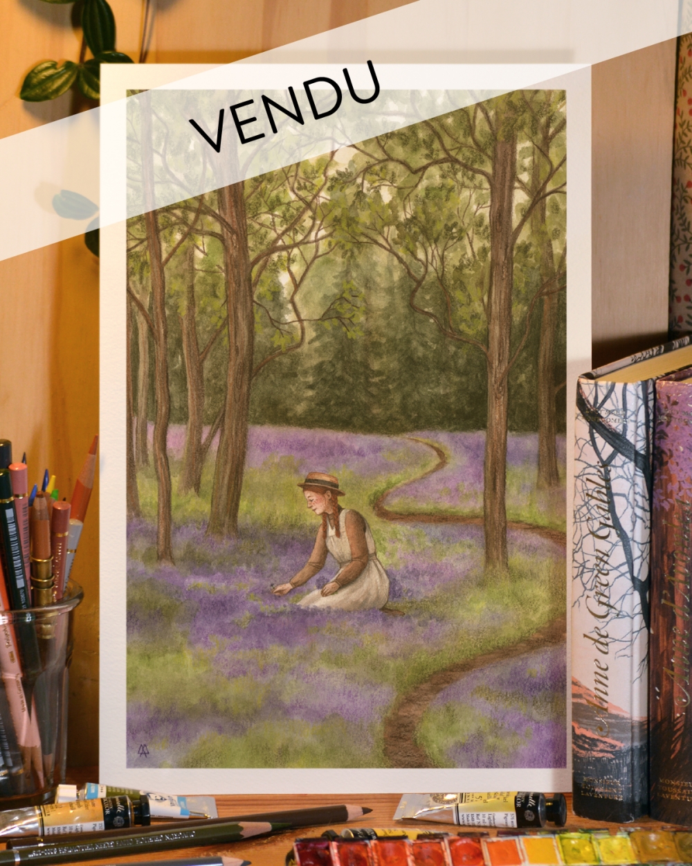 Illustration Originale d'Adeline Martin pour Anne de Green Gables