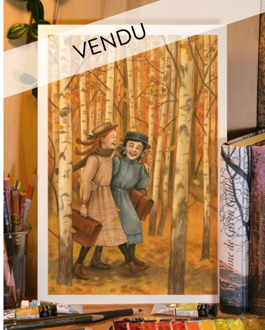 Illustration Originale d'Adeline Martin pour Anne de Green Gables