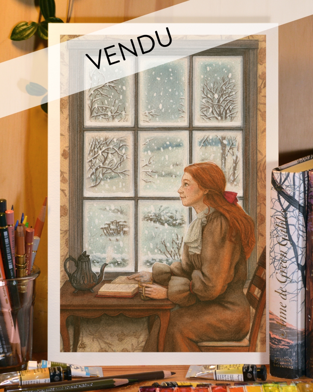 Illustration Originale d'Adeline Martin pour Anne de Green Gables