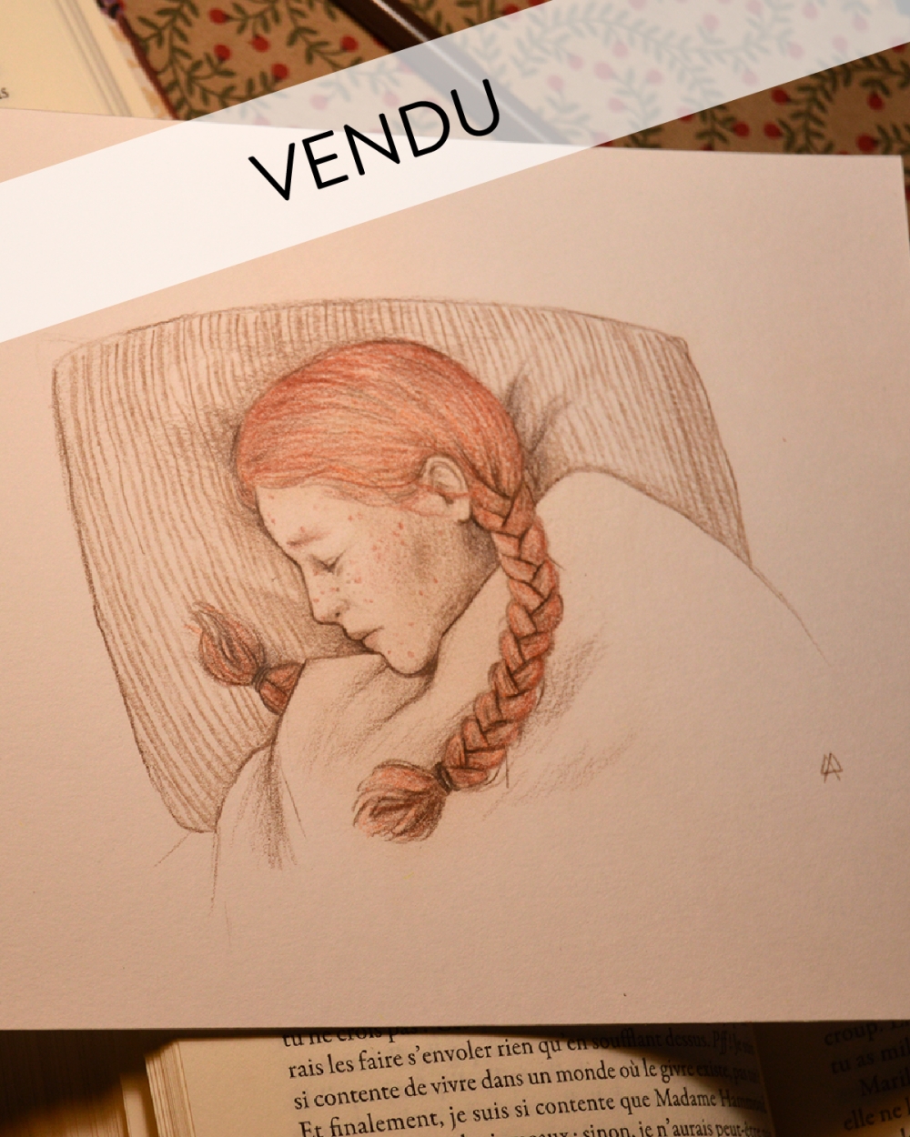 Illustration Originale d'Adeline Martin pour Anne de Green Gables