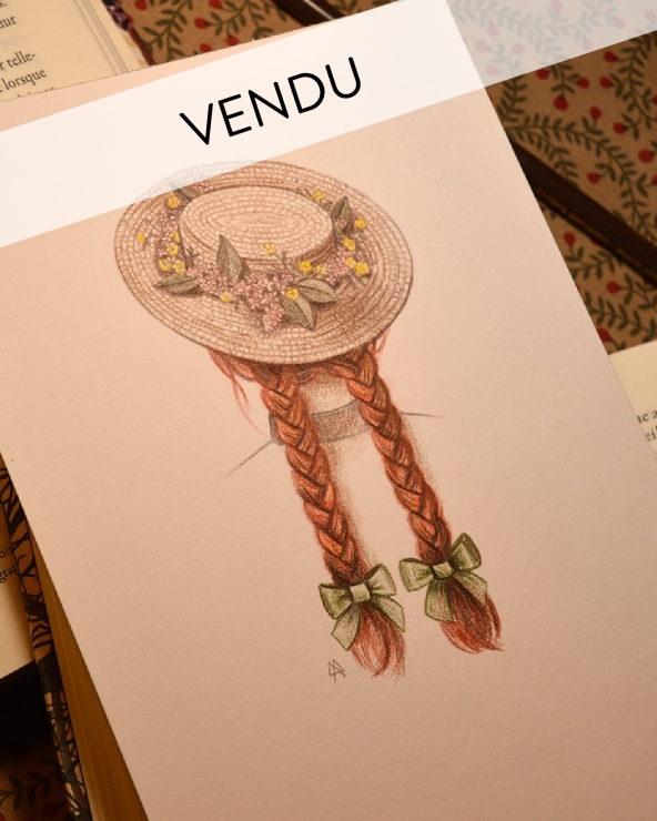 Illustration Originale d'Adeline Martin pour Anne de Green Gables