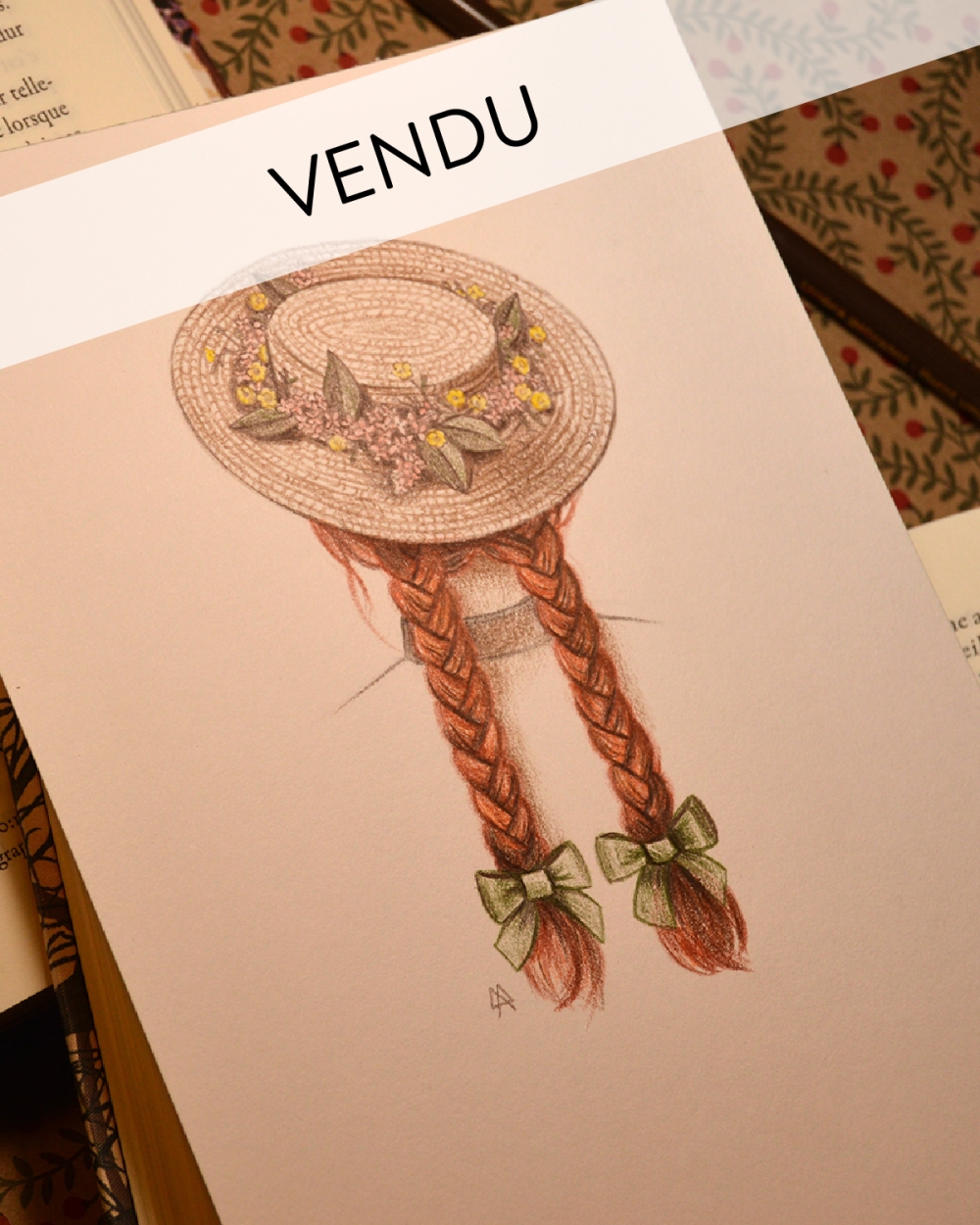 Illustration Originale d'Adeline Martin pour Anne de Green Gables