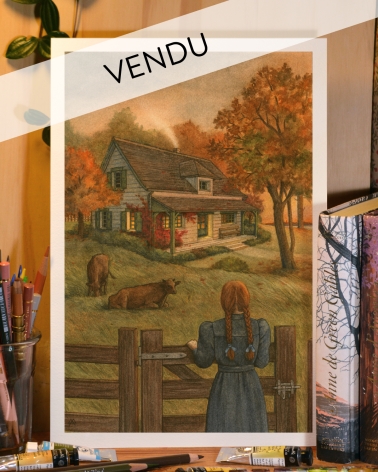 Illustration Originale d'Adeline Martin pour Anne de Green Gables