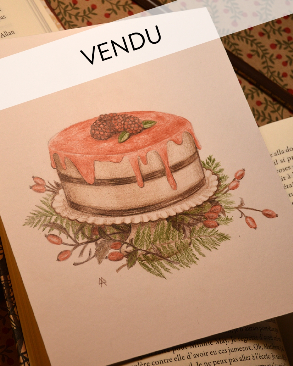 Illustration Originale d'Adeline Martin pour Anne de Green Gables