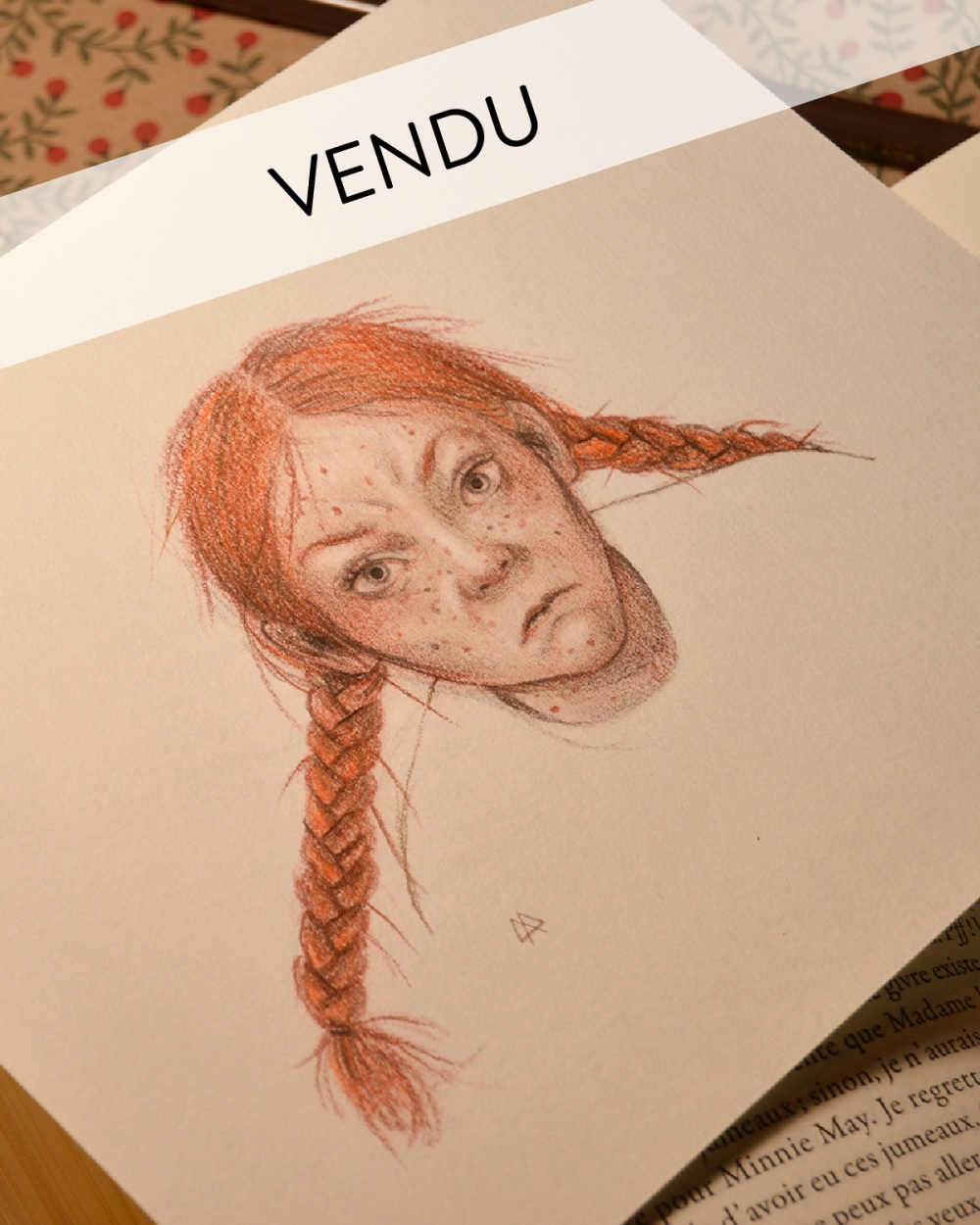 Illustration Originale d'Adeline Martin pour Anne de Green Gables