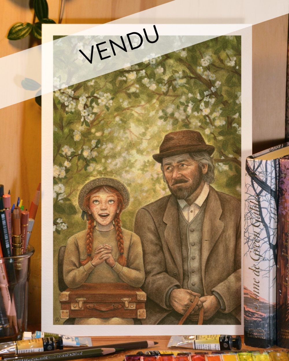 Illustration Originale d'Adeline Martin pour Anne de Green Gables