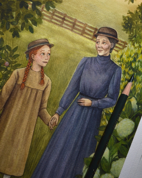 Illustration Originale d'Adeline Martin pour Anne de Green Gables