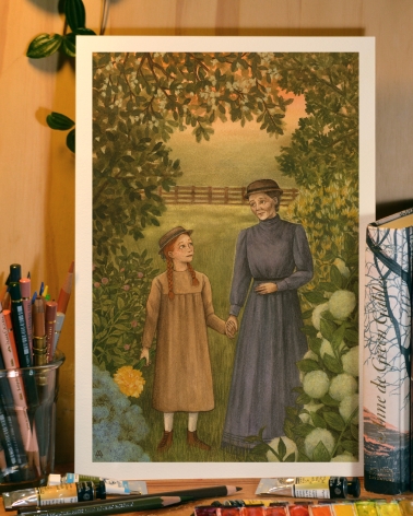 Illustration Originale d'Adeline Martin pour Anne de Green Gables