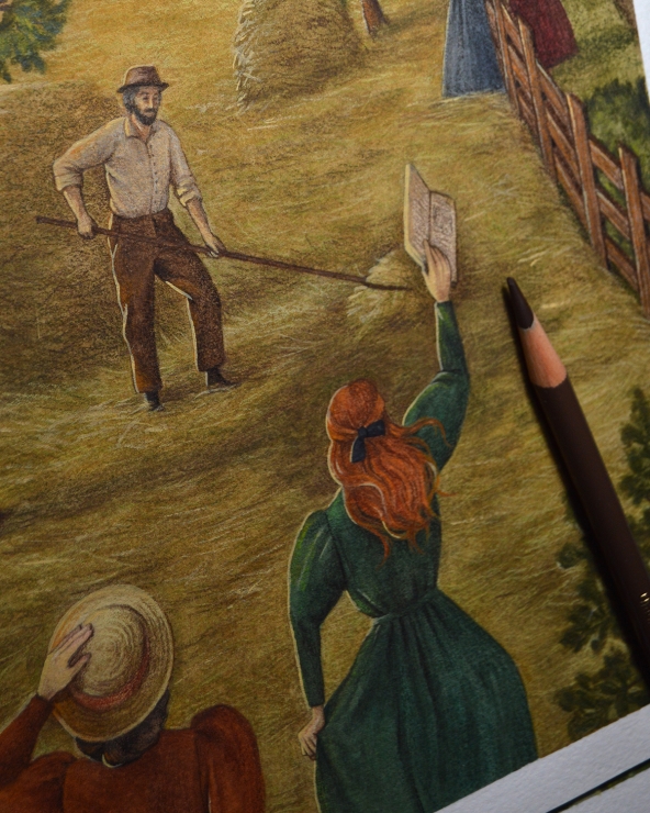 Illustration Originale d'Adeline Martin pour Anne de Green Gables
