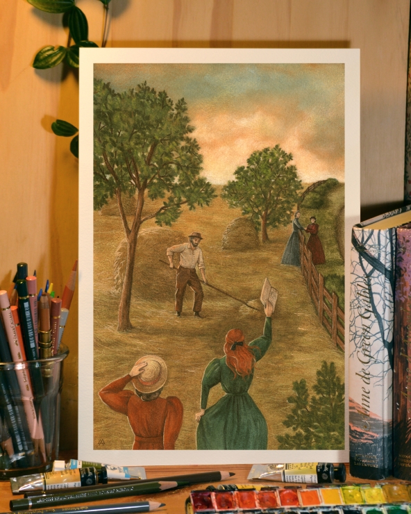 Illustration Originale d'Adeline Martin pour Anne de Green Gables