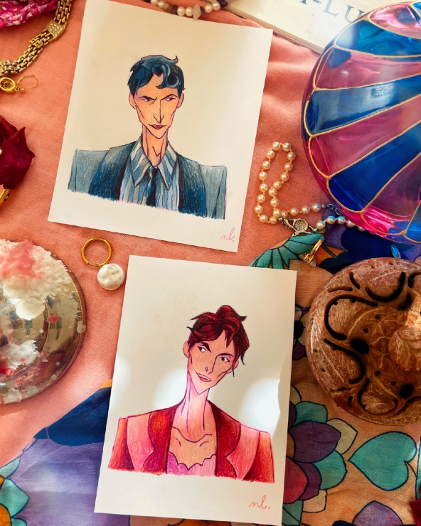 Illustration Originale de Naïade Lacolomb pour Chéri de Colette