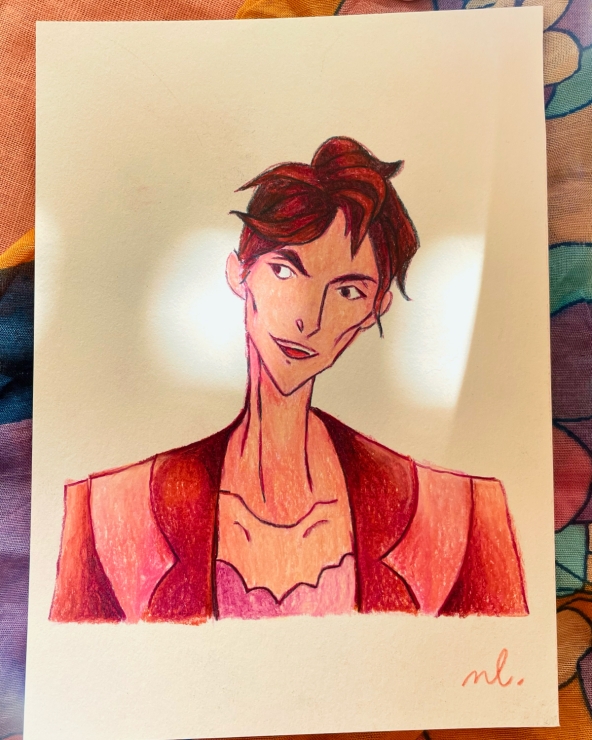 Illustration Originale de Naïade Lacolomb pour Chéri de Colette