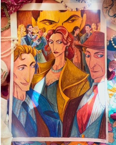 Illustration Originale de Naïade Lacolomb pour Chéri de Colette