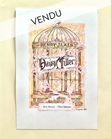 Illustration Originale d'Elsa Roman pour Daisy Miller - Jeunesse et antiquité