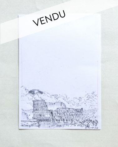 Illustration Originale d'Elsa Roman pour Daisy Miller - Le Colisee