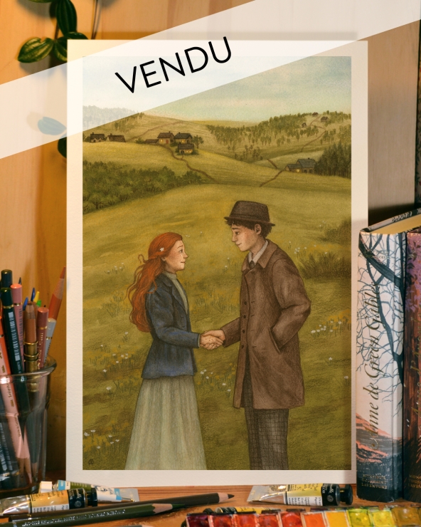 Illustration Originale d'Adeline Martin pour Anne de Green Gables
