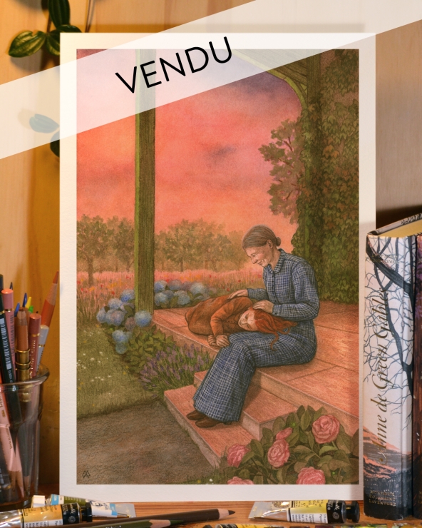 Illustration Originale d'Adeline Martin pour Anne de Green Gables