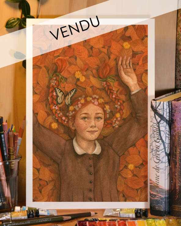 Illustration Originale d'Adeline Martin pour Anne de Green Gables